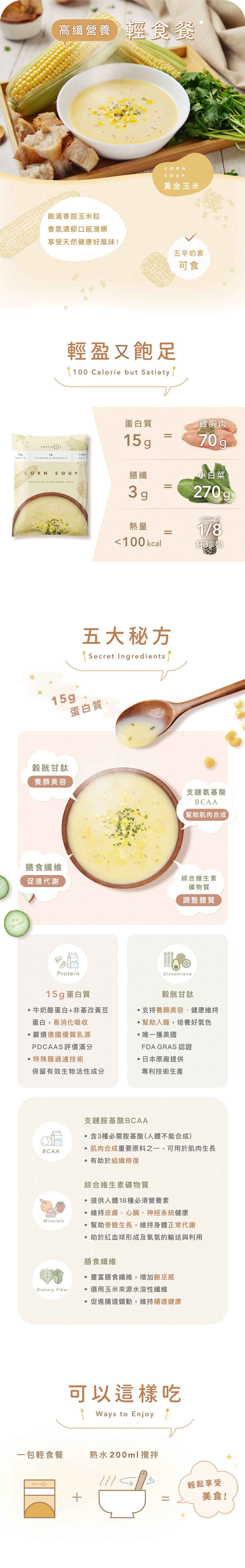 BODY GOALS - 高纖營養輕食餐 - 黃金玉米 (8包)